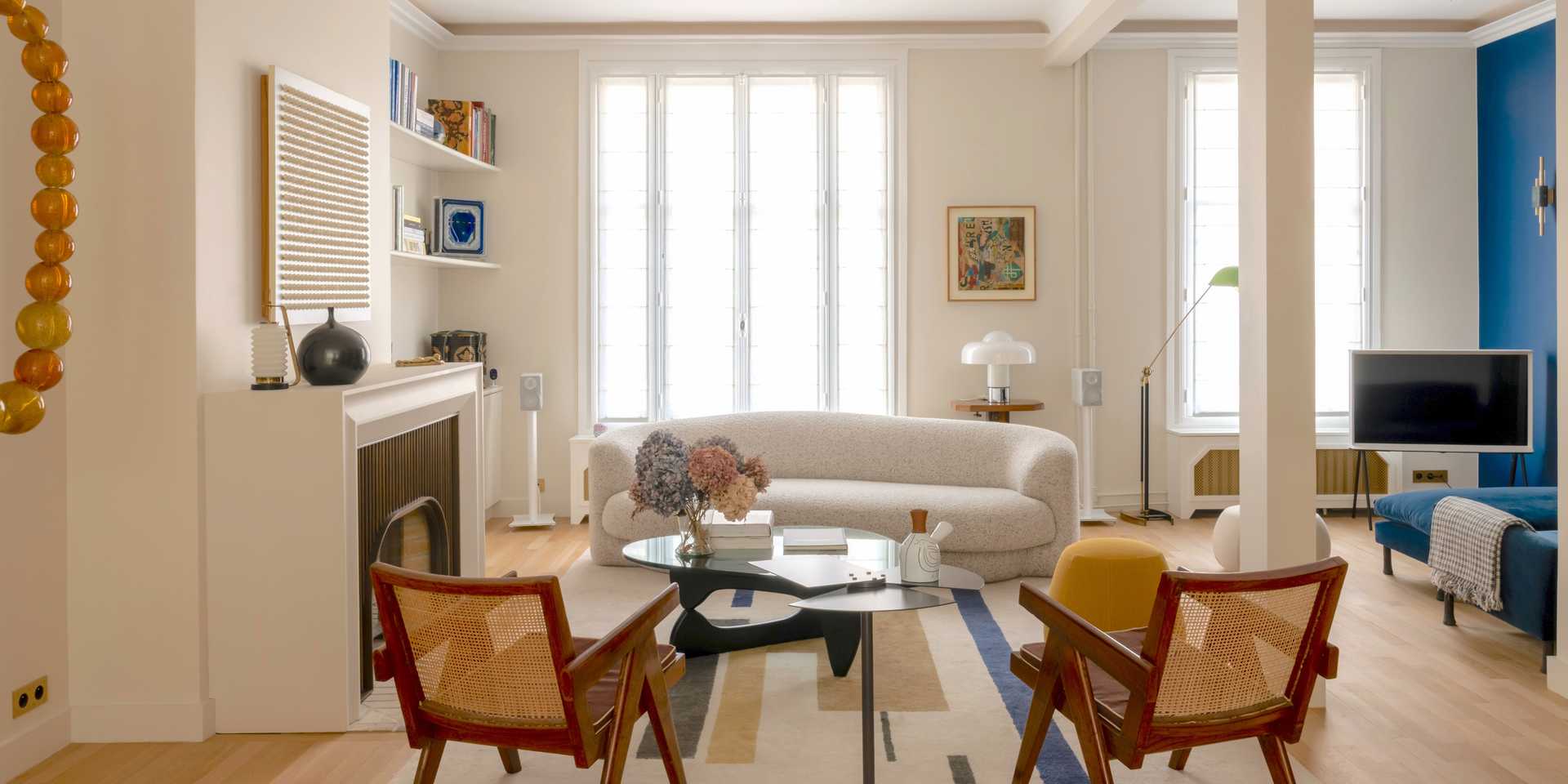 Decoration of an old apartment in Aix-en-Provence by an interior decorator