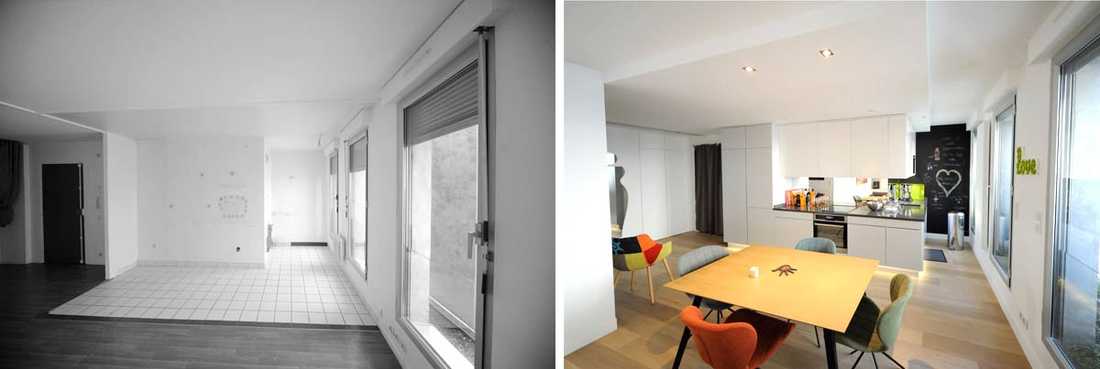 Architecture d'intérieur dans un appartement dans les Bouches-du-Rhône