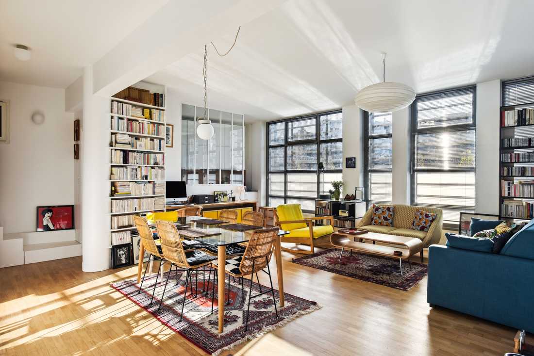 Rénovation énergetique d'un appartement style loft par un architecte à Aix-en-Provence