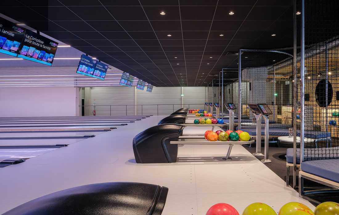 Design intérieur d'un bowling à Aix-en-Provence
